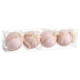 Christmas Baubles Pink Polyfoam Fabric 8 x 8 x 8 cm (4 Units)