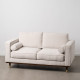 Sofá 172 x 89 x 91 cm Tejido Sintético Beige Madera