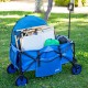 Carro Multiusos Aktive Negro Poliéster PVC Acero 88 x 108 x 47 cm Plegable Playa