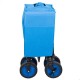Carro Multiusos Aktive Negro Poliéster PVC Acero 88 x 108 x 47 cm Plegable Playa