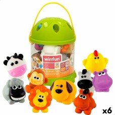 Set de Animales de Granja Winfun Plástico 10 Piezas 6 x 5,5 x 5 cm (6 Unidades)