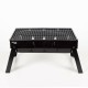 Barbacoa Portátil Aktive Rectangular Negro 50 x 23 x 30 cm (2 Unidades)