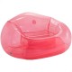 Inflatable Pool Chair Intex Beanless Transparent Pink 137 x 74 x 127 cm (4 Units)