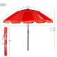Sunshade Aktive Red Aluminium 240 x 235 x 240 cm (6 Units)