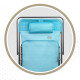 Tumbona reclinable Aktive Azul 53 x 87 x 78 cm (4 Unidades)