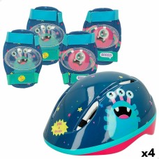 Kit Casco y Rodilleras Colorbaby Monstruo (4 Unidades)