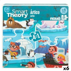 Puzzle Infantil Colorbaby Artic 4 en 1 174 Piezas 136 x 34 cm (6 Unidades)