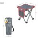 Stool Aktive Foldable Camping Grey 30 x 32 x 30 cm (4 Units)