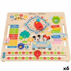 Juego Educativo Disney Calendario 30 x 3,5 x 30 cm (6 Unidades)