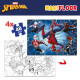 Puzzle Infantil Spider-Man Doble cara 4 en 1 48 Piezas 35 x 1,5 x 25 cm (6 Unidades)