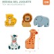 Construction set Woomax animals 28 Pieces (6 Units)