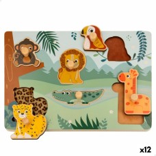 Puzzle Animales Woomax + 18 Meses (12 Unidades)