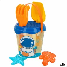 Beach toys set Colorbaby Ø 18 cm polypropylene (16 Units)