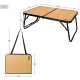 Mesa Plegable Aktive Camping Bambú 60 x 25 x 40 cm (4 Unidades)