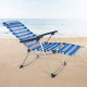 Tumbona reclinable Aktive A rayas Marinero 149 x 78 x 49 cm