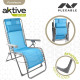 Tumbona Aktive textileno Azul 160 x 76 x 52 cm