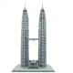 3D Puzzle Colorbaby Petronas Towers 27 x 51 x 20 cm (6 Units)