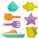 Beach toys set Colorbaby 7 Pieces Ship polypropylene (24 Units)