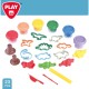 Juego de Plastilina PlayGo Dinosaurios (6 Unidades)