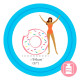 Rueda Hinchable Intex Donut Rosa 107 x 99 x 23 cm (12 Unidades)