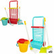 Carrito de Limpieza con Accesorios Colorbaby Juguete 5 Piezas 30,5 x 55,5 x 19,5 cm (12 Unidades)