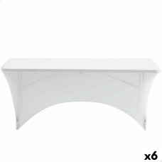 Alfombra de juego Aktive Mesa Blanco Accesorios Vehículos Carretera 183 x 76 x 76 cm (6 Unidades)