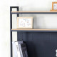 Mesa de Escritorio con Estantes Max Home Acero Melamina Aglomerado 84 x 148 x 50 cm