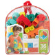 Juego de Construcción Color Block Bolsa 36 Piezas (6 Unidades)