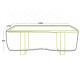 Funda Protectora Aktive Mesas 200 x 60 x 130 cm (6 Unidades)