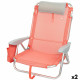 Silla Plegable con Reposacabezas Aktive Flamingo Coral 51 x 76 x 45 cm (2 Unidades)