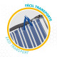 Folding Chair Aktive Mykonos Striped 47 x 85 x 50 cm (4 Units)