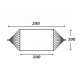 Hammock Aktive Blue 200 x 0,4 x 100 cm (6 Units)