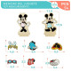 Figuras Disney 54 Piezas 4 Unidades 11,5 x 17,5 x 1,2 cm