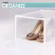 Caja apilable para zapatos Max Home Polipropileno ABS 25 x 18,5 x 35 cm (4 Unidades)