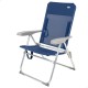Beach Chair Aktive Navy Blue 47 x 94 x 60 cm (4 Units)