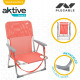 Silla Plegable Aktive Flamingo Coral 44 x 72 x 35 cm (4 Unidades)