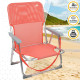 Silla Plegable Aktive Flamingo Coral 44 x 72 x 35 cm (4 Unidades)