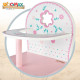 Trona Woomax 25 x 55 x 20 cm Muñecas Blanco Rosa 2 Unidades Trona Woomax 25 x 55 x 20 cm Muñecas Blanco Rosa 2 Unidades