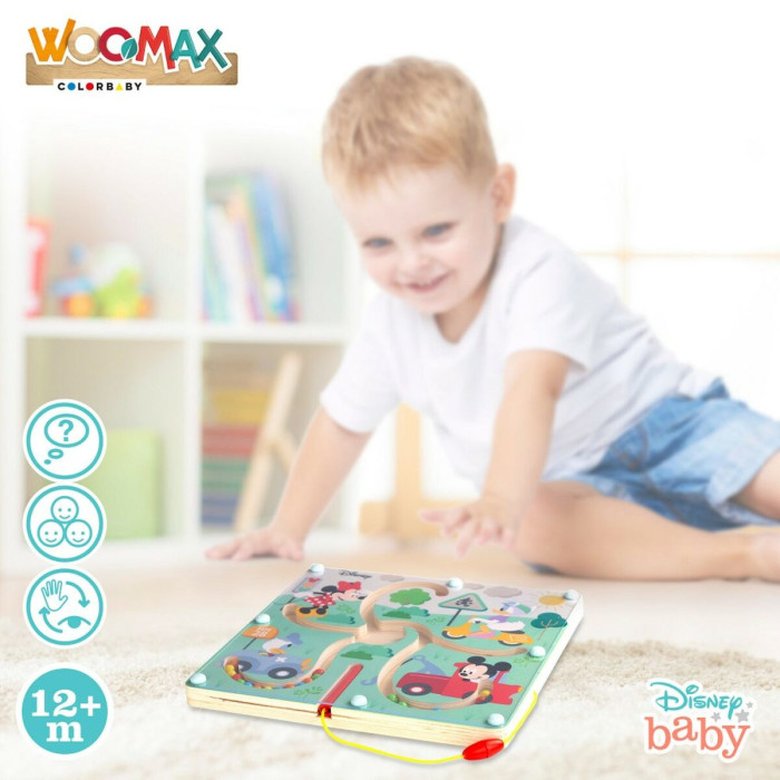 Maze Game Disney Wood 22,5 x 1,5 x 22,5 cm Maze Game Disney Wood 22,5 x 1,5 x 22,5 cm