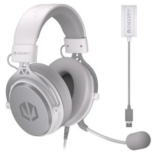 Auriculares con Micrófono Endorfy VIRO Plus USB Onyx Blanco