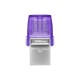 Memoria USB Kingston DataTraveler  microDuo 3C 128 GB Morado