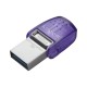 Memoria USB Kingston DataTraveler  microDuo 3C 128 GB Morado