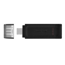 Memoria USB Kingston DT70/64GB Negro 64 GB