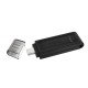 Memoria USB Kingston DT70/64GB Negro 64 GB