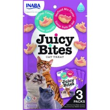 Snack para Gatos Inaba Juicy Bites 3 x 11,3 g Marisco