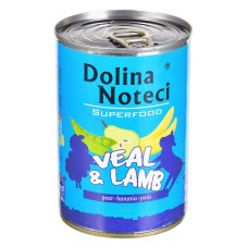 Wet food Dolina Noteci Superfood Veal Lamb 400 g