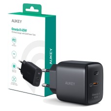 Wall Charger Aukey PA-B2T Black 45 W (1 Unit)