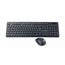 Teclado y Ratón GEMBIRD KBS-WCH-03 Qwerty UK Negro Monocromo QWERTY Qwerty US