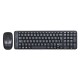 Keyboard and Mouse Logitech Wireless Combo MK220 Black QWERTY Qwerty US