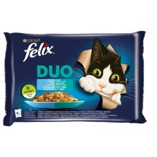 Comida para gato Purina Fantastic Salmón Bacalao 4 x 85 g